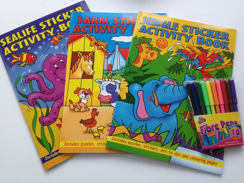 Colouring activity sticker - activity, &