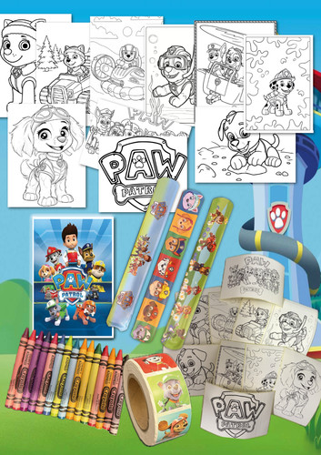 Kids paw patrol - paw, colouring