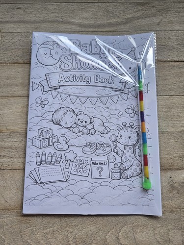 Baby shower activity pack - 6,