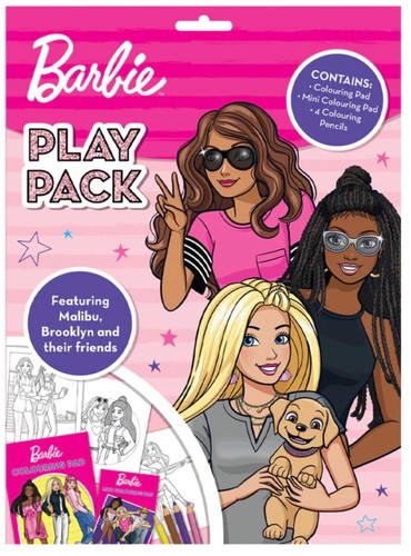 Barbie play pack colouring - barbie,