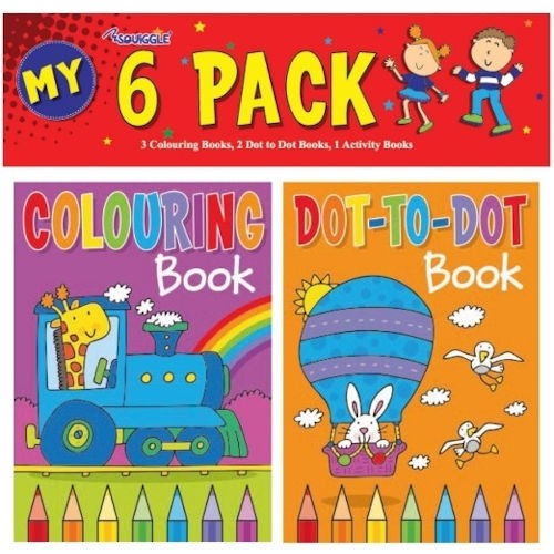 Mini colouring books - books,